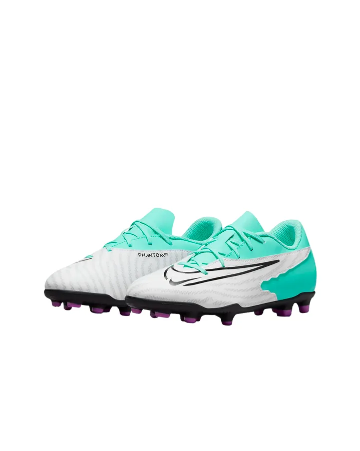 Nike football boot for children and boys Phantom GX Club FG/MG DD9564-300 turquoise black fuchsia